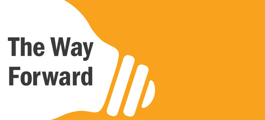 The Way Forward in lamp background illustration