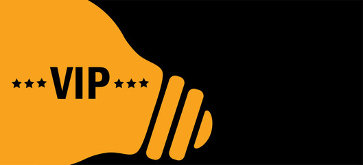 VIP in lamp background illustration