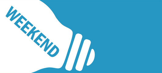 Fototapeta premium weekend in lamp background illustration