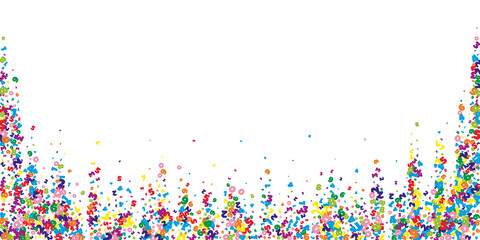 Falling vivid numbers. Math study concept with flying digits. Elegant back to school mathematics banner on white background. Falling numbers vector illustration.