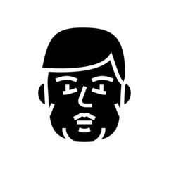 acromegaly endocrinology glyph icon vector. acromegaly endocrinology sign. isolated contour symbol black illustration