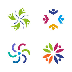 Community, adoption, care, teamwork logo design