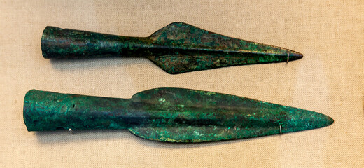 bronze spear heads