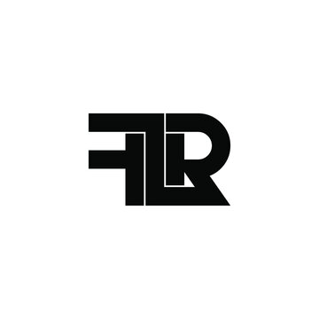 flr letter monogram initial logo design