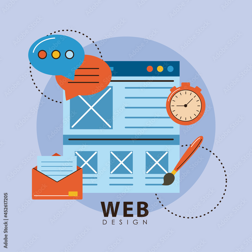 Poster template and web design