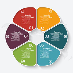 Abstract 3D Paper Infographics. Business template .Vector illustration