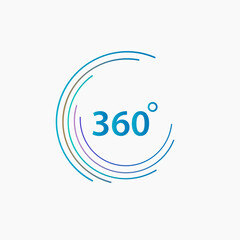 360 degree angle icon