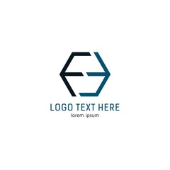 Fototapeta premium Initial letter FF logo. perfect for your company logo