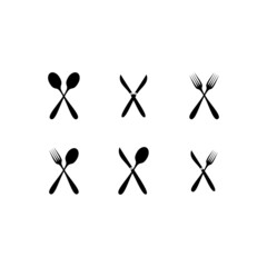 tableware icon. restaurant, spoon, fork, knife