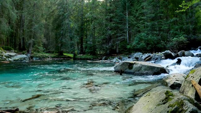 Enchanted Landscape on the Turquoise Lake of Amola