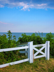 Fototapeta premium private gate to the beach