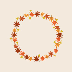 가을 나뭇잎 패턴