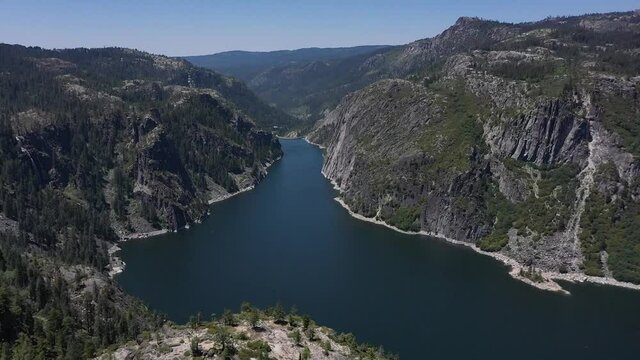 Donnell Reservoir Aerial - Sonora Pass, California