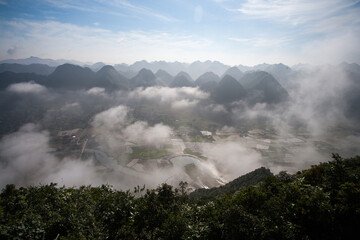 Rice Field In Valley In Bac Son, Vietnam