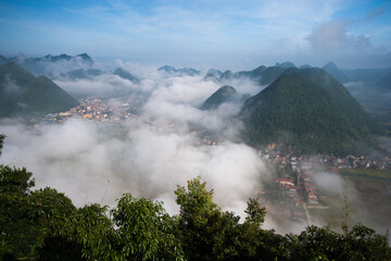 Fototapeta premium Rice Field In Valley In Bac Son, Vietnam