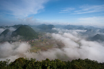 Rice Field In Valley In Bac Son, Vietnam
