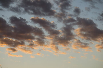 nubes de atardecer