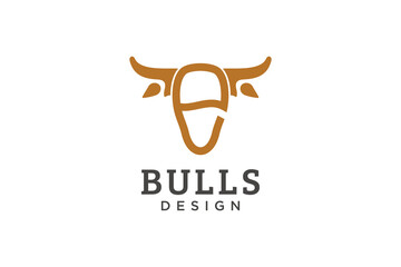 Letter E logo, Bull logo,head bull logo, monogram Logo Design Template Element