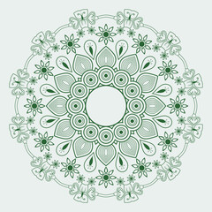 Fototapeta na wymiar Creative luxurious mandala pattern arabesque ornamental floral shapes