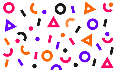 Minimal Contrast Color Basic Geometry Background Vector