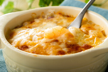 ほんわか湯気の立つ、熱々の海老と帆立のドリア