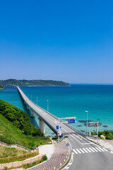 Obraz premium 北長門海岸国定公園角島大橋 山口県下関市