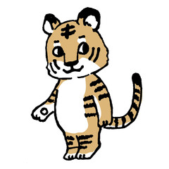 挨拶をするトラ