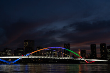 オリンピック時の築地大橋