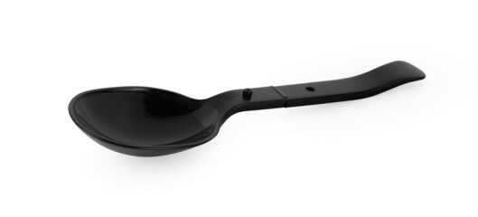 plastic spoon isolated on white background