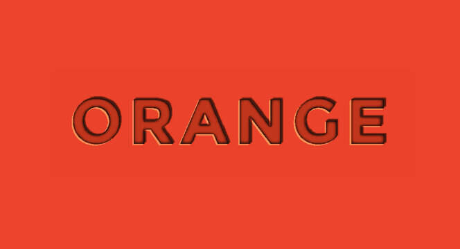orange 3d editable vector text effect Free Vector