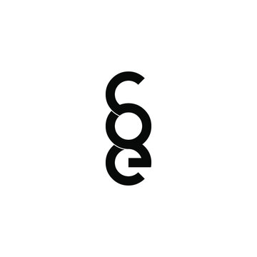 coe letter monogram initial logo design