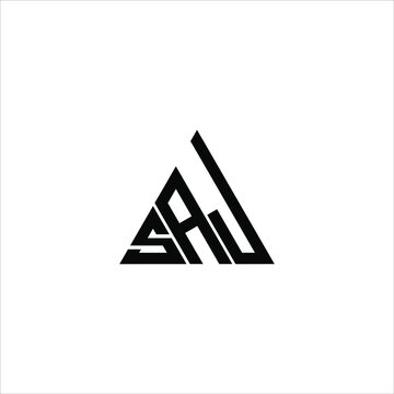 Saj Letter Original Monogram Logo Design Stock Vector (Royalty Free)  1839610279 | Shutterstock
