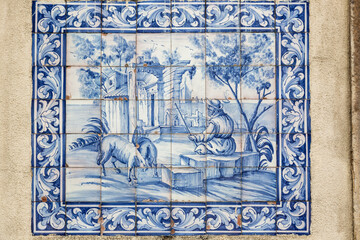  pretty little porcelain tile from Lisbon Portugal
