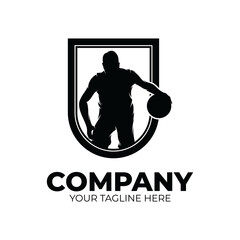 Basketball player logo design inspiration