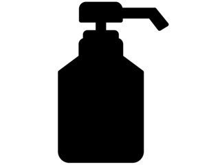 アルコール消毒液のイラスト