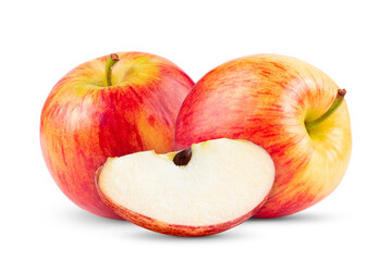 red apple isolated on white background