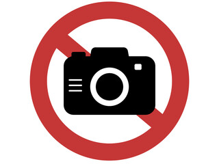 撮影禁止のアイコン