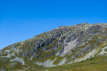 Hiking trails up the mountain and shots of the norway  landscape