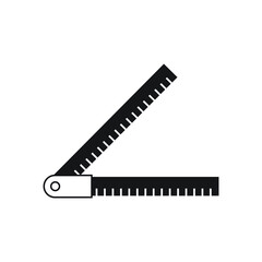 Ruler icon design isolated on white background vector illustration