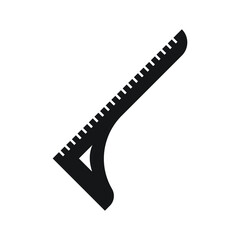 Ruler icon design isolated on white background vector illustration