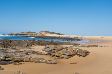 Beautiful shores, rock pools of South Africa coastline