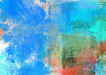 Watercolor fantastic and grungy background	