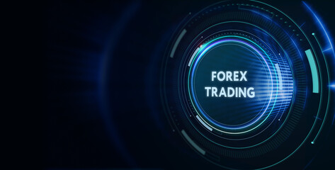 FOREX TRADING, new business concept.  Business, Technology, Internet and network concept.