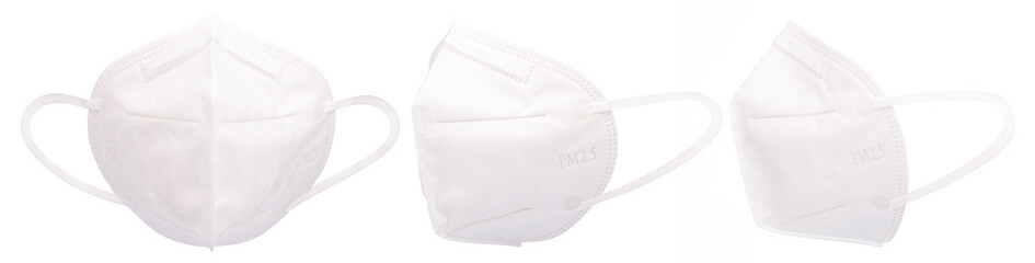 Face mask for protection isolated on a white background.