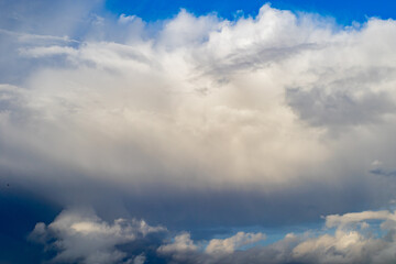 Contrasting clouds with feather inserts