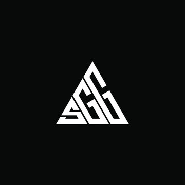 SGG letter logo creative design. SGG unique design