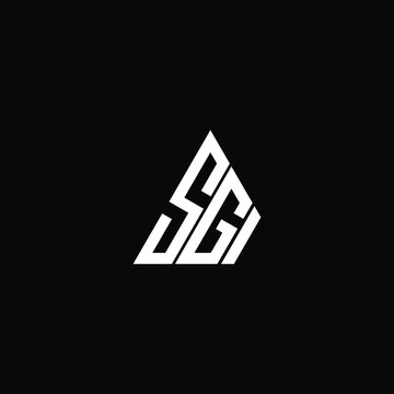 SGI letter logo creative design. SGI unique design