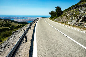 mountain pass on the Adriatic coast, southern Croatia