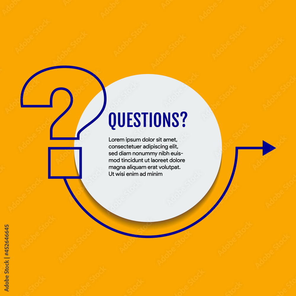 Fototapete question mark sign icon, vector illustration. flat design style with long shadow. faq button. asking