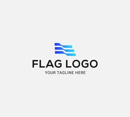 Abstrac flag logo